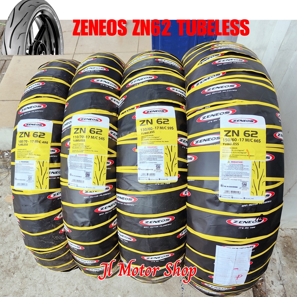 BAN ZENEOS ZN62 ZN 62 70/90 80/80 90/80 100/70 110/70 120/70 130/60 150/60 160/60 - BAN ZENEOS ZN62 70 90 - 80 80 - 90 80 - 100 70 - 110 70 - 120 70 - 130 60 - 140 70 - 150 60 - 160 60 READY RING 14 DAN 17