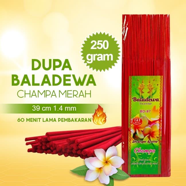 Dupa/ Hio Wangi Harum Baladewa 39 cm 250 gram Merah 1.4 mm