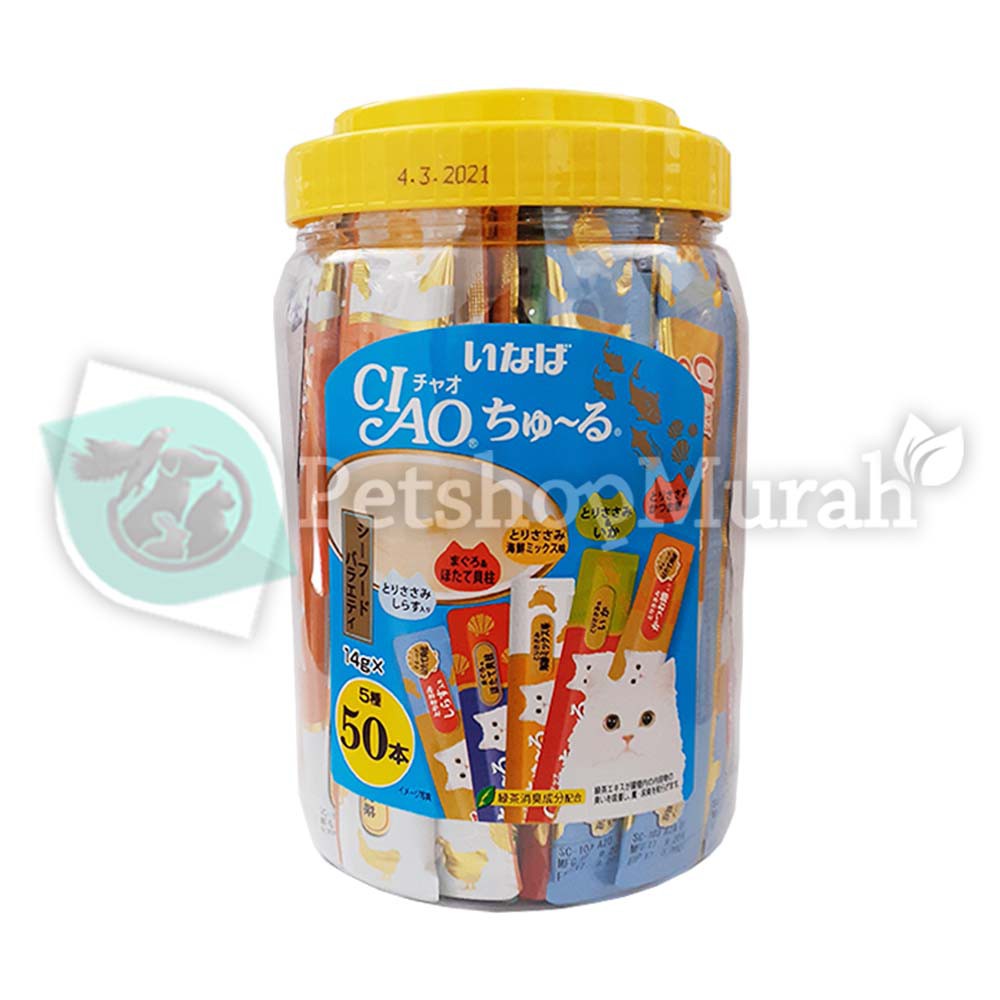 Snack Kucing Per 1Pcs Ciao Cat Treat Ciao Creamy 14gram