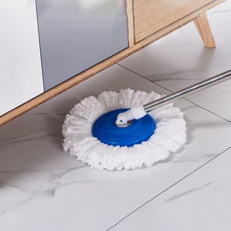 HOVELSHOP Spin Mop Alat Pel Lantai Putar Otomatis Dengan Ember Pengering Spin Mop Praktis