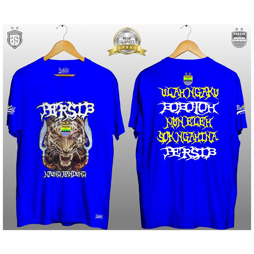 Kaos persib bandung / kaos persib pendek / kaos persib maung bandung untuk pria dan wanita / kaos originalblueskill