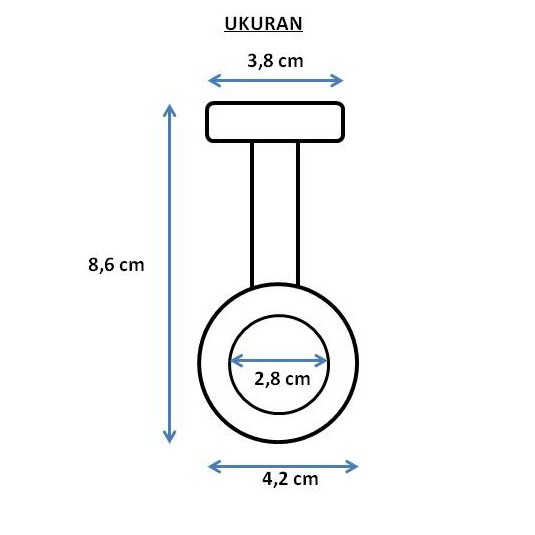 Jam Saku Perawat dan Tenaga Medis - Silikon Motif 5