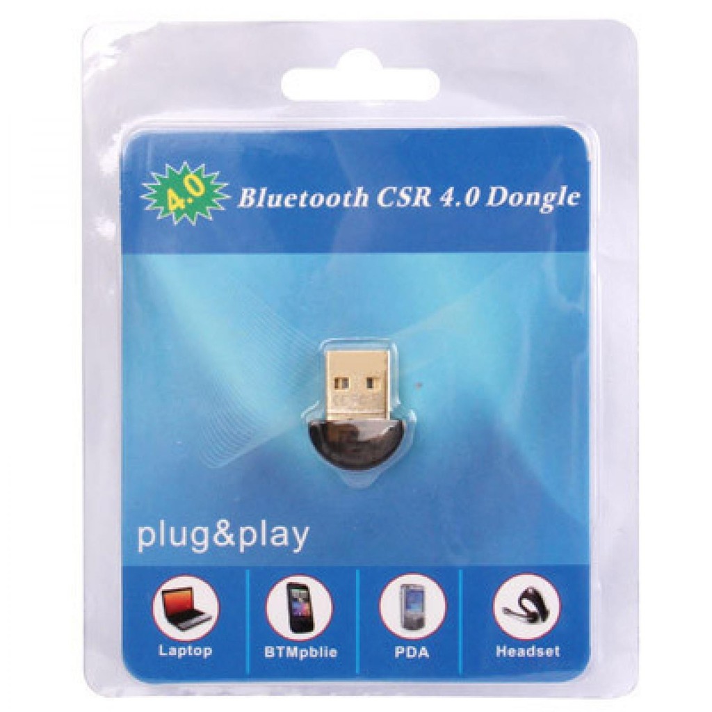 Golden Plated USB Bluetooth Receiver V4.0 Chipset Bluetooth Dongle Koneksi ke Laptop Mudah Digunakan