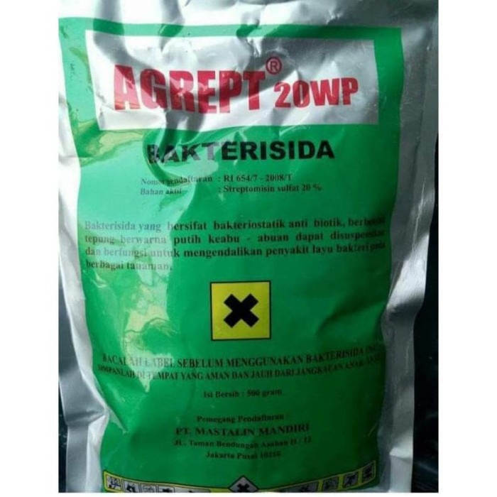 

Ready stok Agrept 20WP Anti Bakteri Tanaman 500gr Original Pabrik
