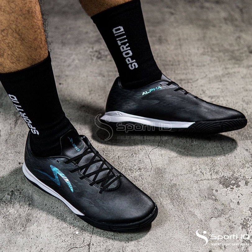 Sepatu Futsal Specs Accelerator Alpha Pro IN - Black Chameleon 401578 Original