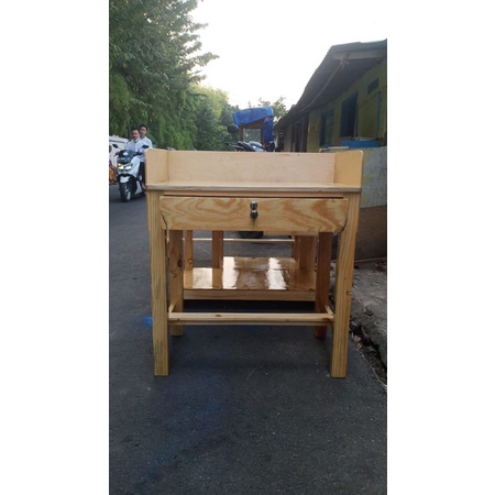 meja laci kayu jati Belanda