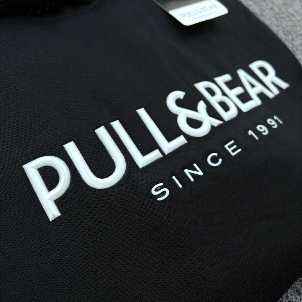 { FREE PAPER BAG } Hoodie Pull And Bear Flocking // Jaket Sweater Pull &amp; Bear Floking Premium Quality