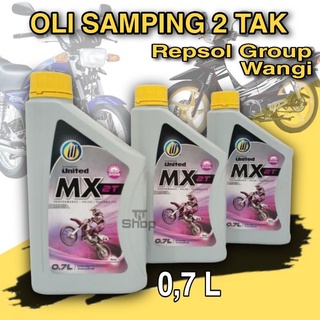 Oli samping 2 tak Mx United 0,7L tv Parfume wangi Low smoke