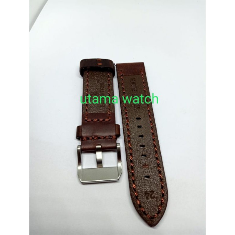 TALI Jam tangan kulit expedition 22mm 24mm hitam coklat Strap tali jam super kuality