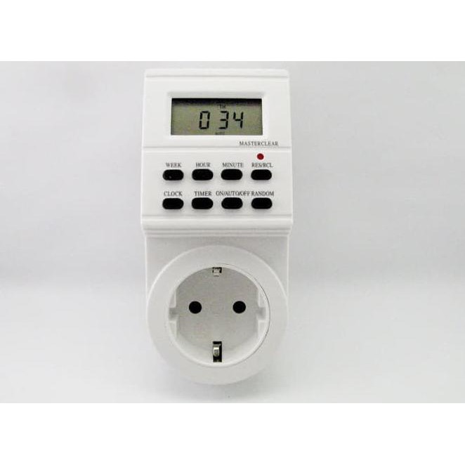 Timer Listrik 24 Jam Digital HELES / Stop Kontak Timer / Colokan Timer