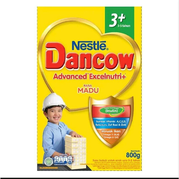 Susu DANCOW 3+ / 3 - 5 tahun Madu karton / box 800gr 800 gram