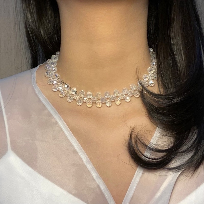 Choker crystal / Crystal necklace / Kalung choker kristal