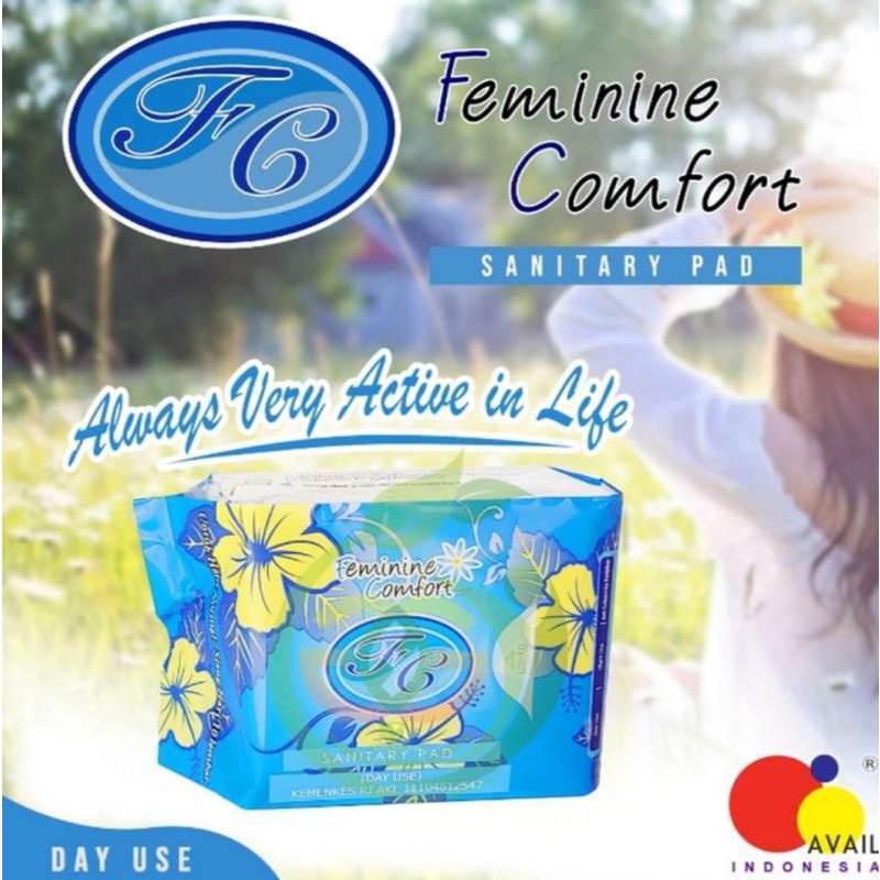 AVAIL DAY USE AVAIL BIRU PEMBALUT HERBAL 10 LEMBAR / Pembalut herbal AVAIL BIRU Day Use / Pembalut Wanita / Feminine Comfort