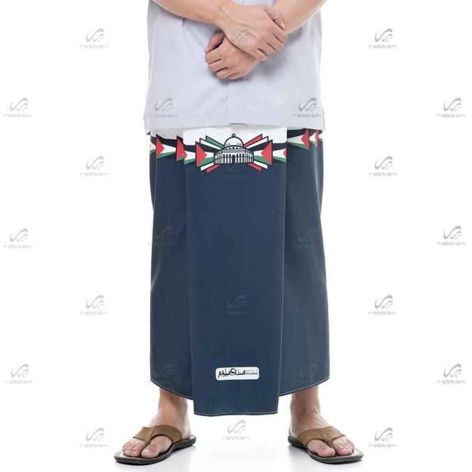 *#*#*#] Rabbani Sarung Palestina Yazuri 1 Hitam Biru Dongker Navy Abu Palestin