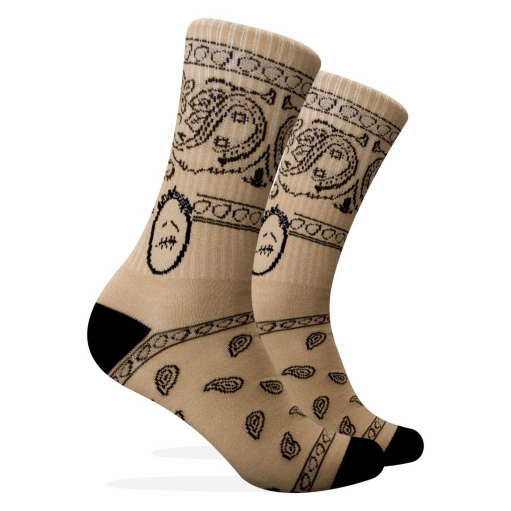 Kaos Kaki Motif Tribal / Pattern ( M53 )