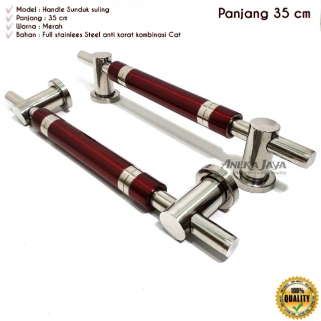 Handle Pintu rumah 35 cm maroon / Tarikan Pintu rumah / Pegangan Pintu rumah minimalis