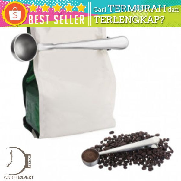 HOOMIN Sendok Takar Es Krim Gula Kopi dengan Penjepit - G119866 - Silver