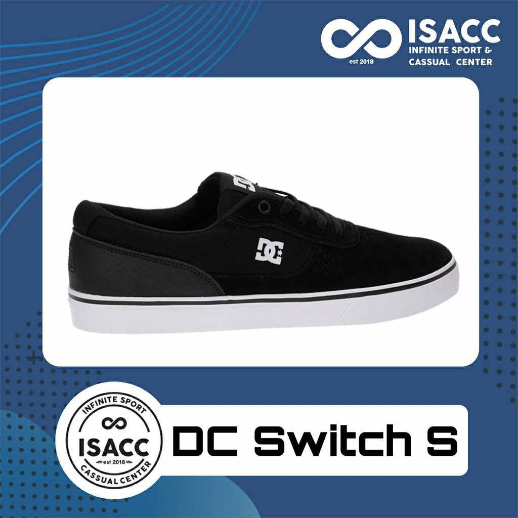 Sepatu DC Skateboard Sneakers Switch S Original BNIB Murah Hitam Putih Murah Pria Wanita Anak