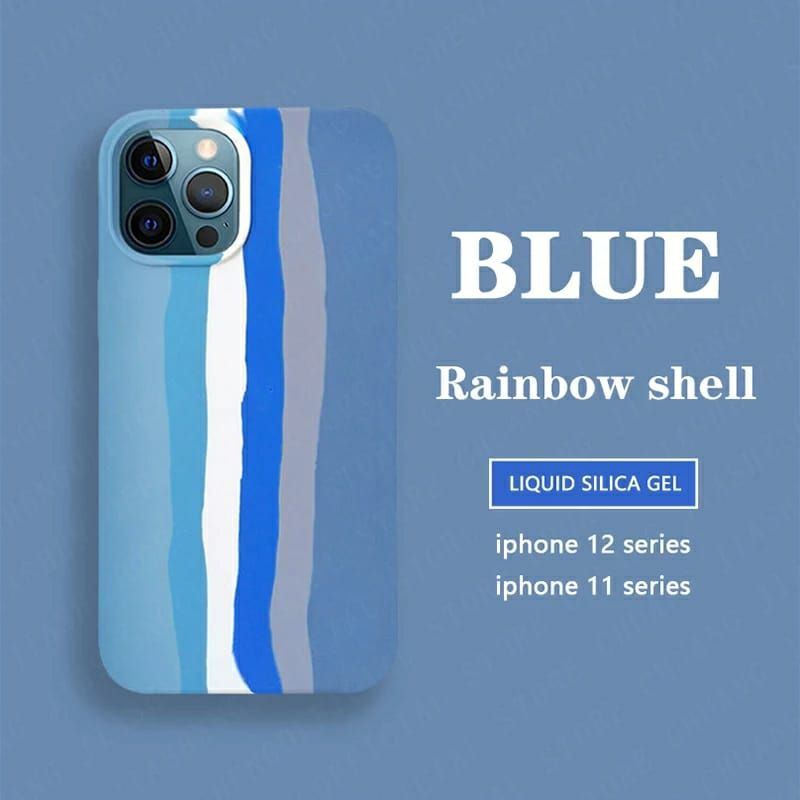 iPhone 6 6plus 7 7plus 8 8plus softcase rainbow case warna case motif pelangi