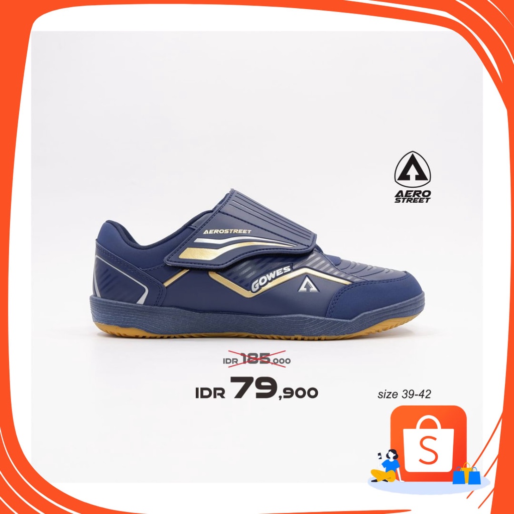 White Black Red Blue Dongker Silver Brown Khaki Mustard /  Aerostreet 39-42 Gowes-V Navy Gold - Sepa