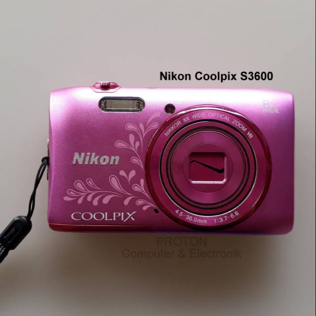 Nikon s3600 camera manual