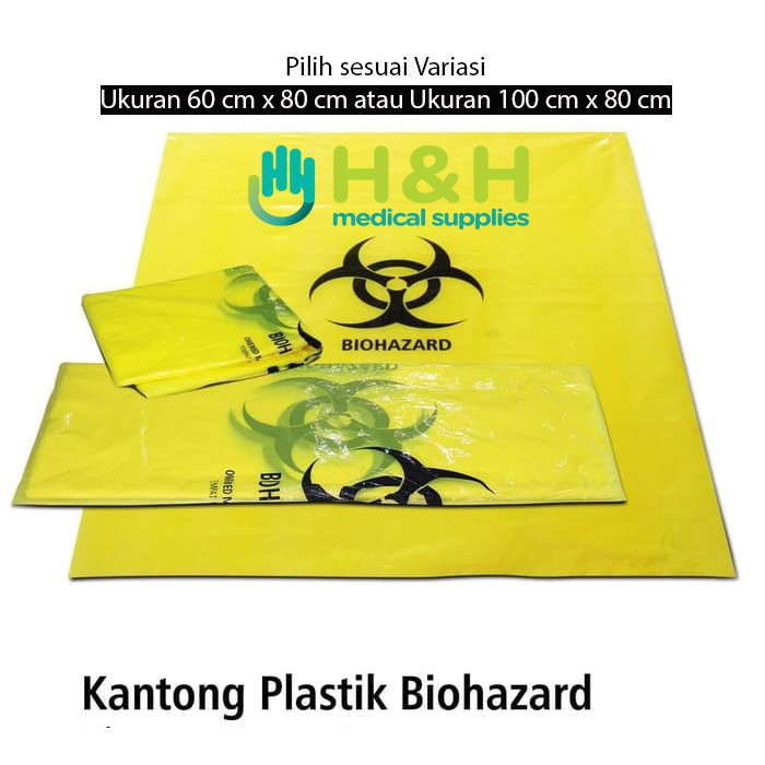 Kantong Plastik Medis / Plastik Sampah Medis /Plastik Limbah Medis / Kantong Plastik Biohazard