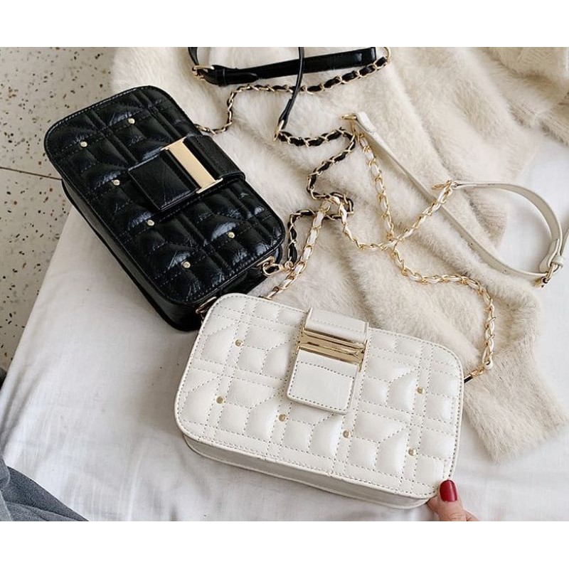 tas import SC122457 tas pesta tas branded tas warna putih tas warna hitam