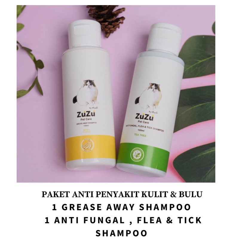 HEALTHY SKIN SET , paket shampoo untuk kesehatan bulu dan kulit kucing