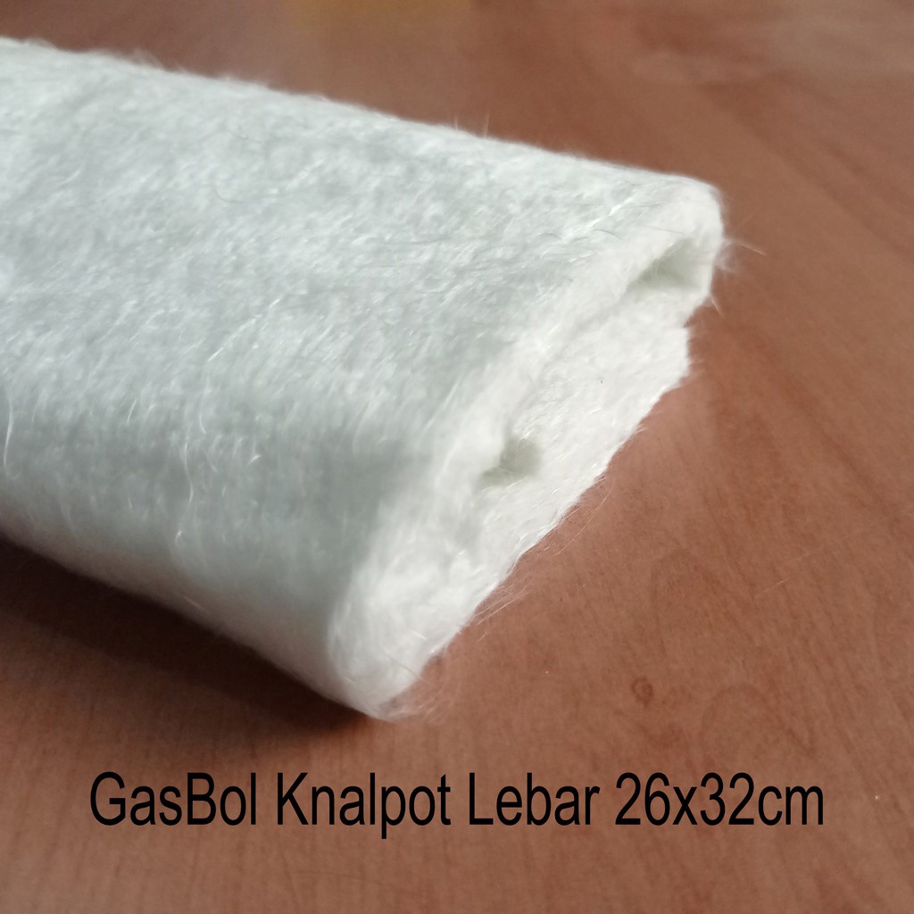 X106 | Glasswool Filter Saringan Serat Busa Knalpot Racing Standar Gaspul Gaswool Glaswool Motor