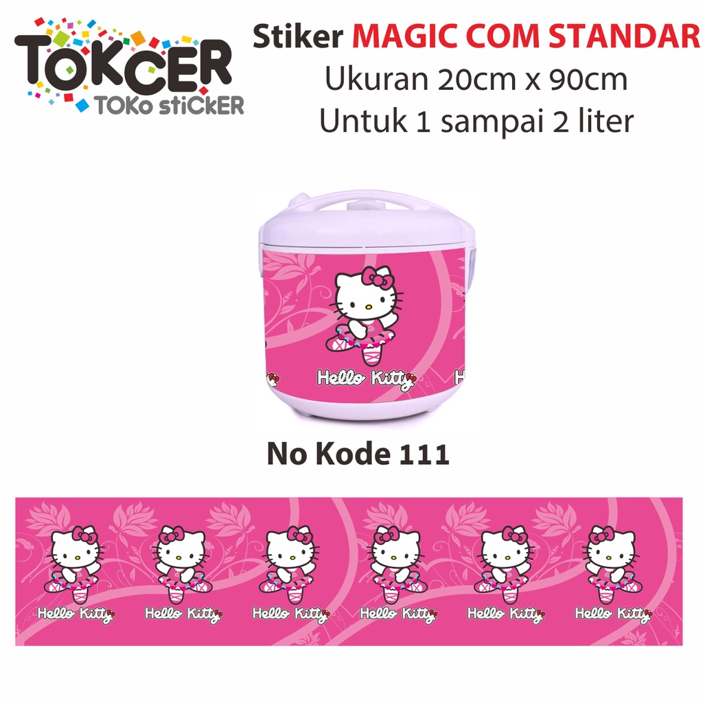 Stiker MAGIC COM / Rice Cooker Motif HELLO KITTY