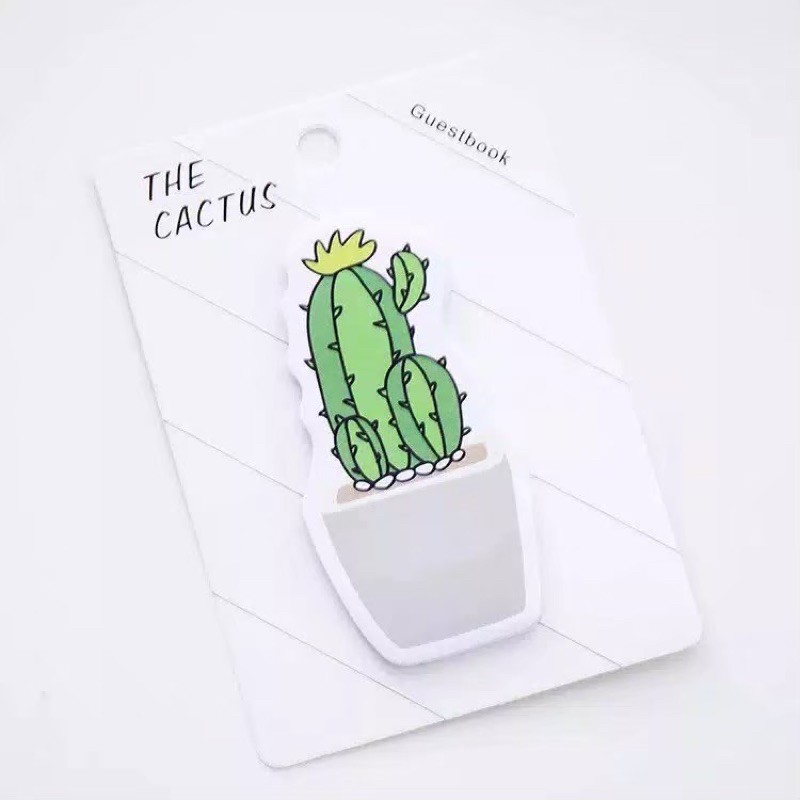 sticky notes cactus stiker note paper memo stick it notes paper sticker