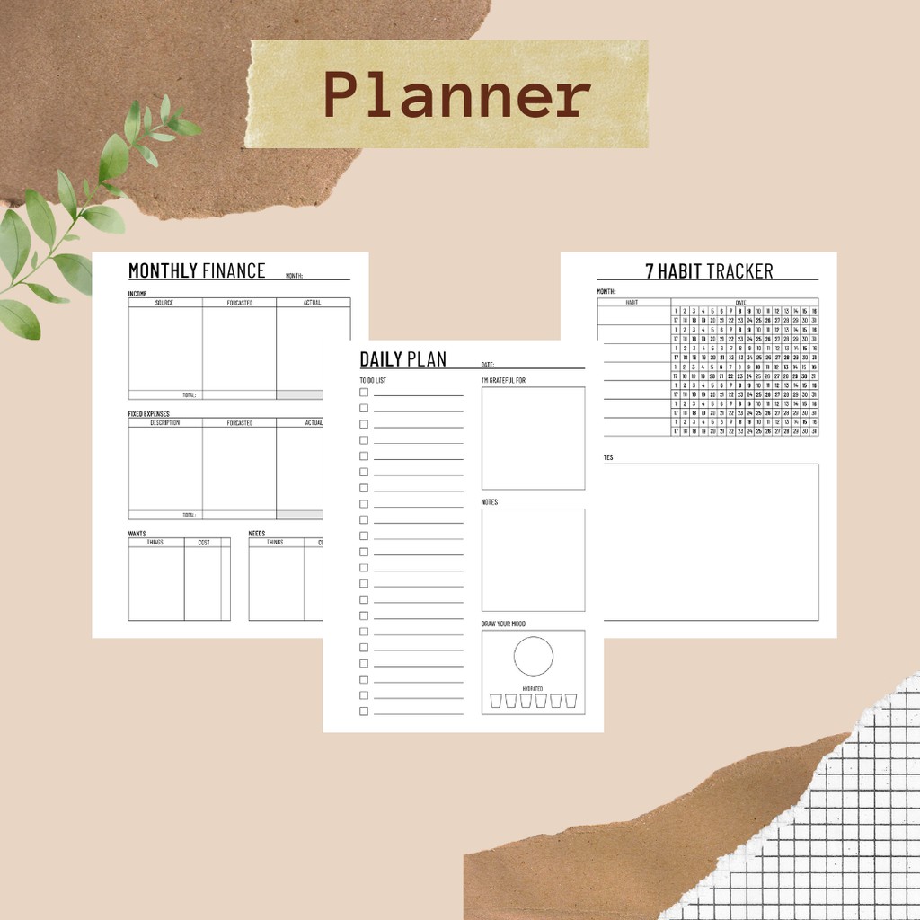 Jual Planner Journa, Diary, Refil Journal, Daily, monthly Planner ...