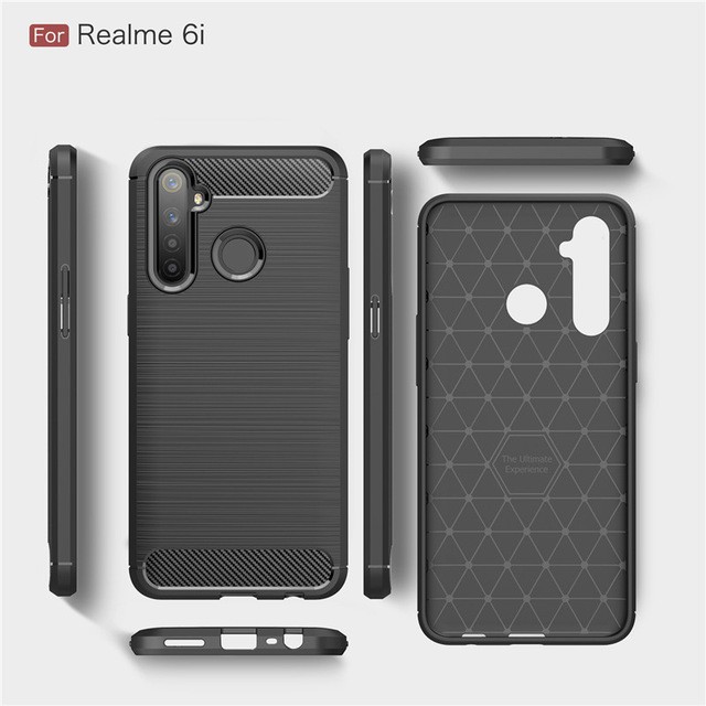 Case Realme C3 Ultra Slim Ipaky Carbon Premium Softcase