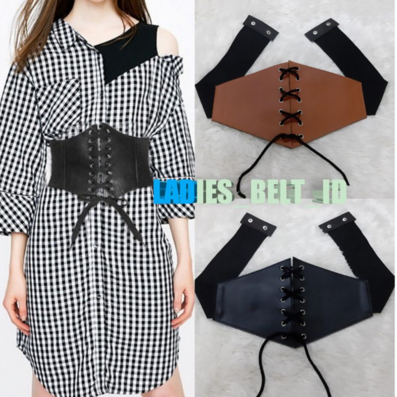 GESPER BELT SABUK OBI BESAR LIPAT ASESORIS WANITA IKAT PINGGANG