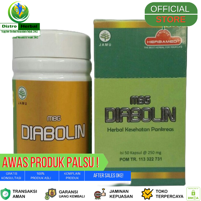 Esbi Diabolin Herbamed - Obat Herbal Pankreas dan Diabetes