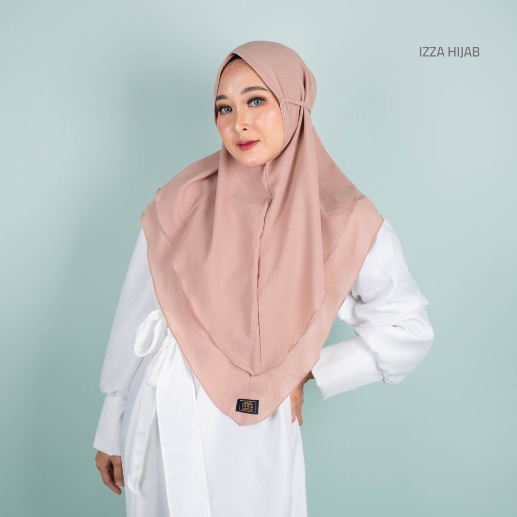 Bergo maryam 2 layer / hanna siria 2 layer / maryam tali 2 layer diamond premium italiano by izza