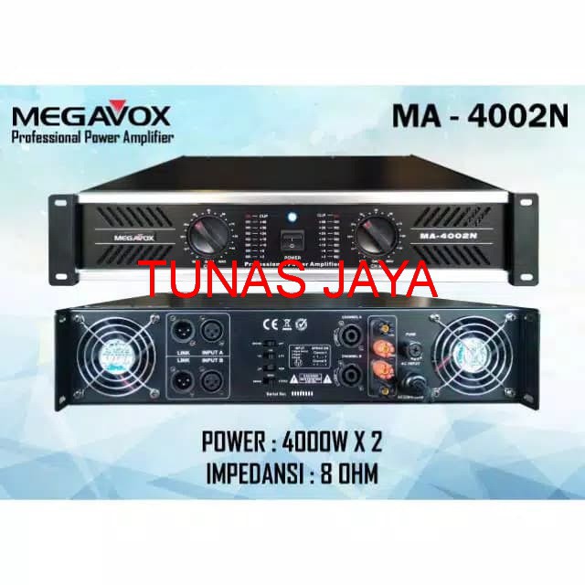 POWER AMPLIFIER MEGAVOX MA 4002 MA4002