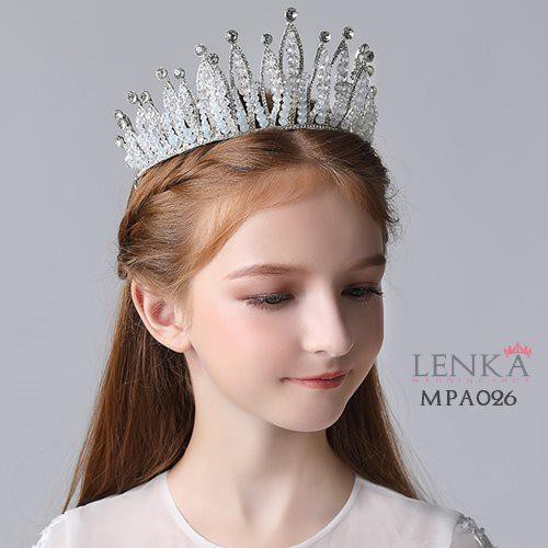 Aksesoris Mahkota Pesta Anak Premium l Crown Crystal Putri Lenka - MPA026