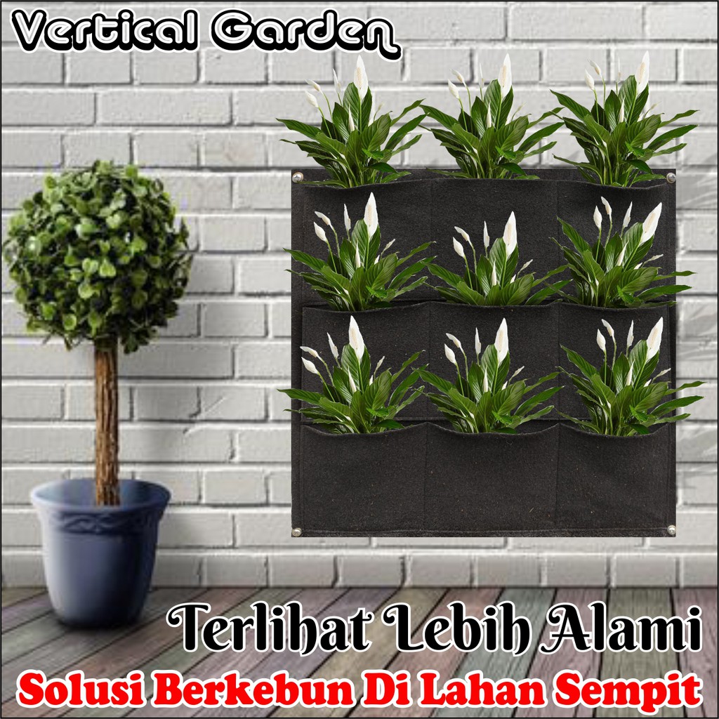 Vertical Garden Rak Tanaman Bunga Pot Bunga Dinding Hias