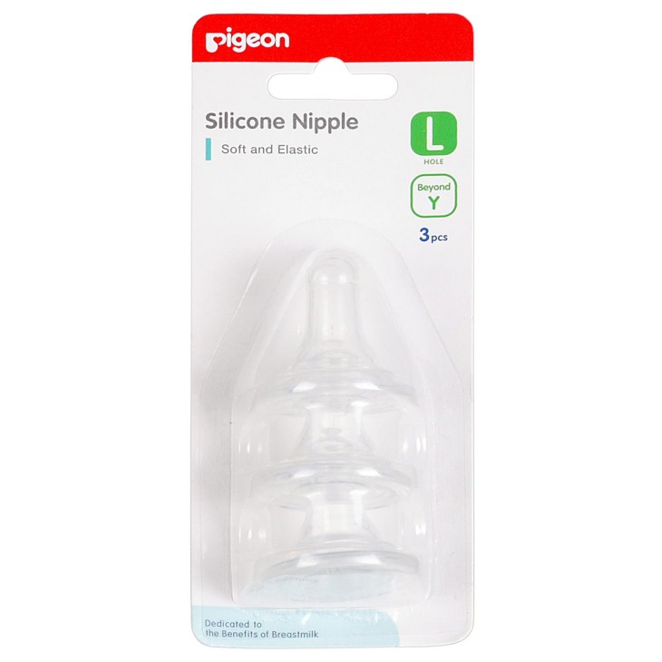 Pigeon Silicone Nipple Triple Pack size L (isi 3)