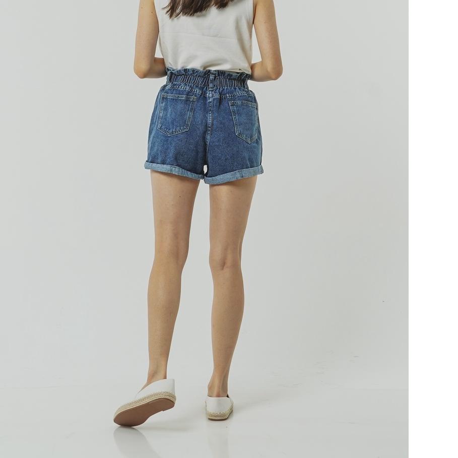 ⚡TOK SIAP 【COD】This Is April Celana Jeans Pendek Wanita Claire Short Pants Dark Denim – 281816