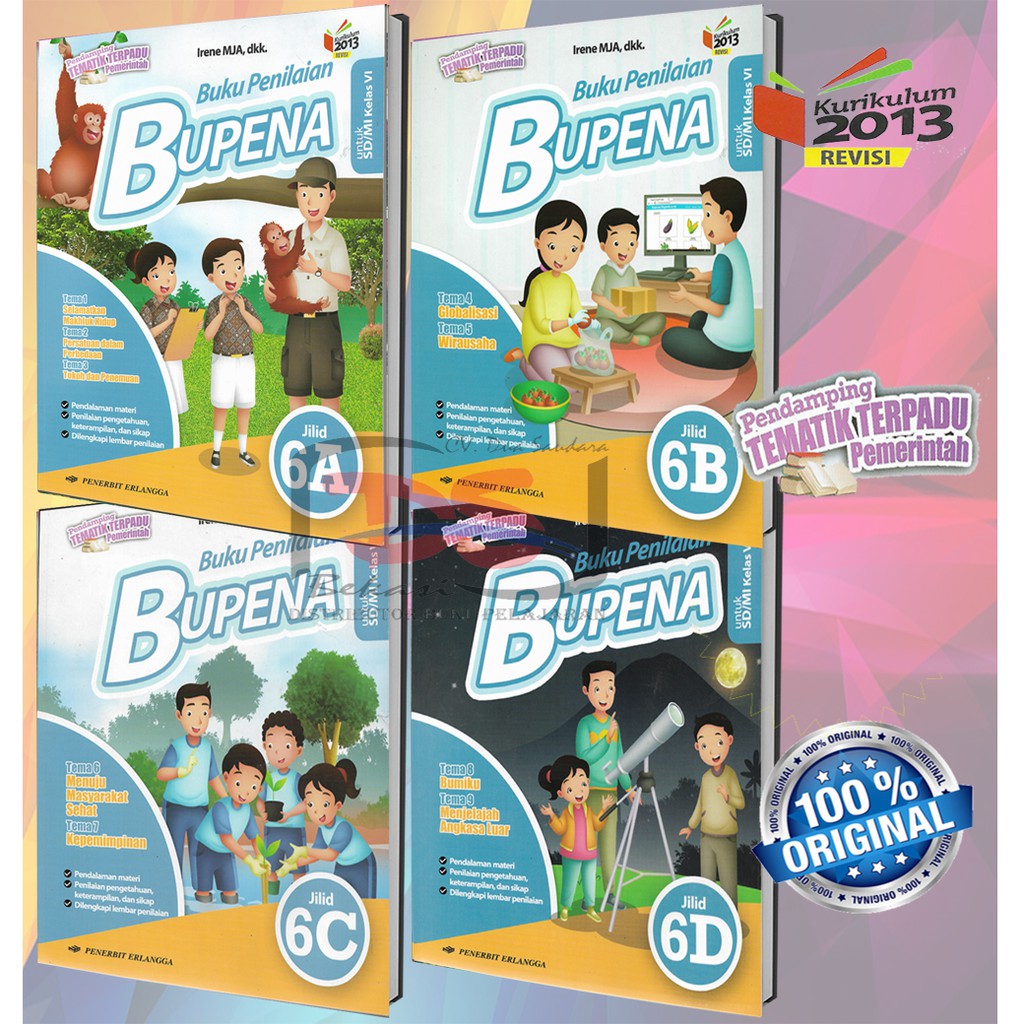 Jual Buku BUPENA SD Kelas 6 Kurikulum 2013 Erlangga | Shopee Indonesia