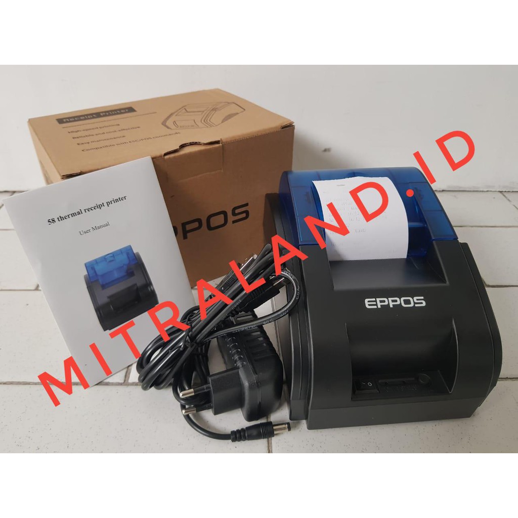 Printer Thermal EPPOS RPP02 - Bluetooth For Android [Gratis Kertas 1 Roll - Bergaransi]