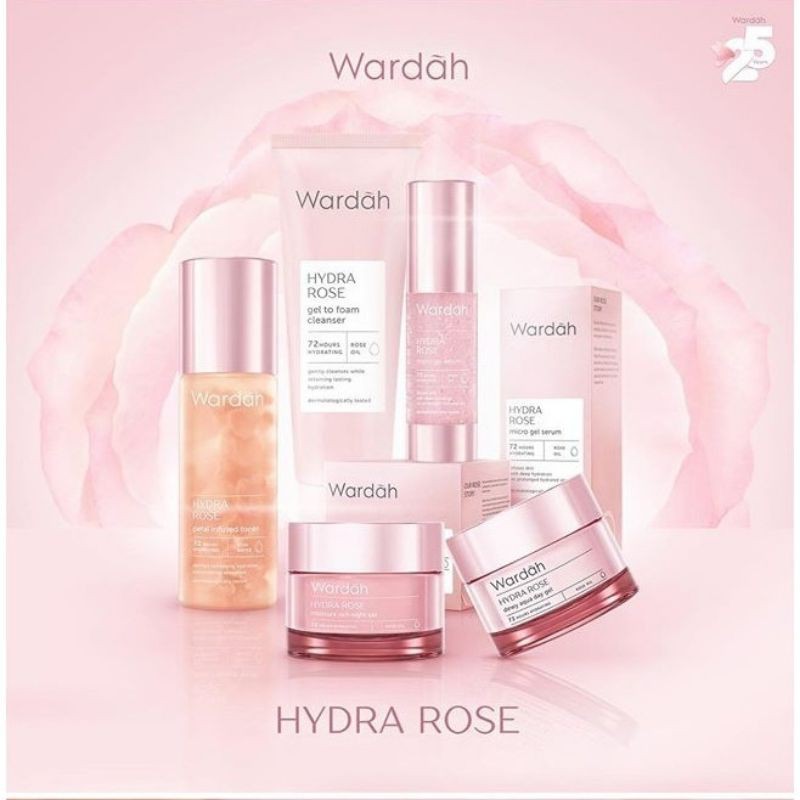 WARDAH HYDRA ROSE SERIES|CLEANSER|TONER|SERUM|DAY CREAM|NIGHT CREAM