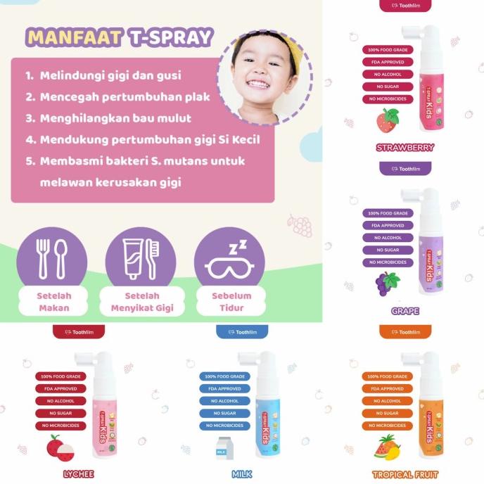 T-SPRAY Kids Mouth Oral Care Spray 20ml Tspray T Spray