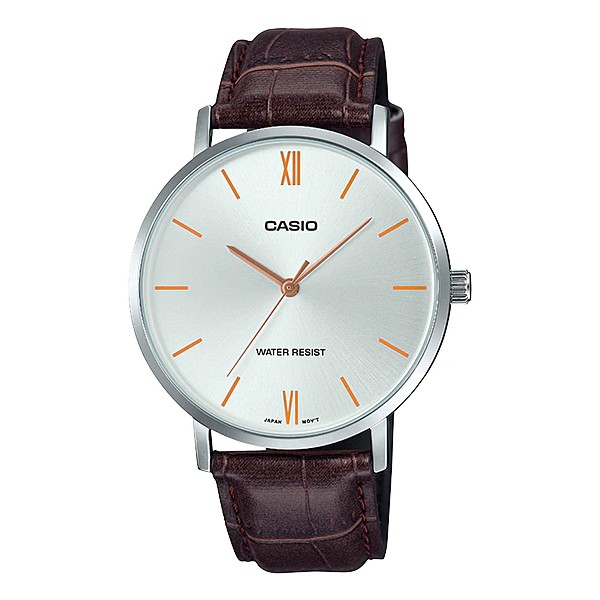 Casio Original MTP-VT01L-1B 2B 7B1 7B2 Jam Tangan Kulit Pria