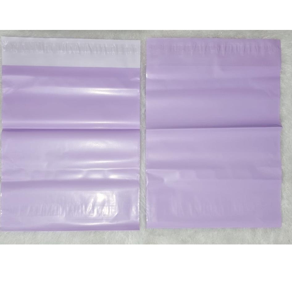 

New Popular POLYMAILER ±100PCS 35x45CM UNGU LILAC PREMIUM GLOSSY PLASTIK POLYMAILER