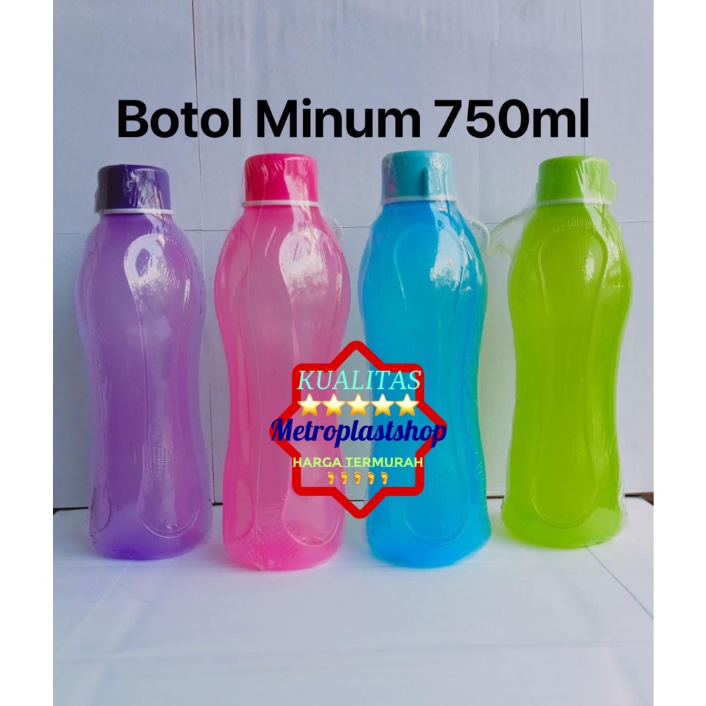 Botol air minum plastik 750 ml Botol minum anak 750ml Bingkisan ulang tahun Botol minum euro 750