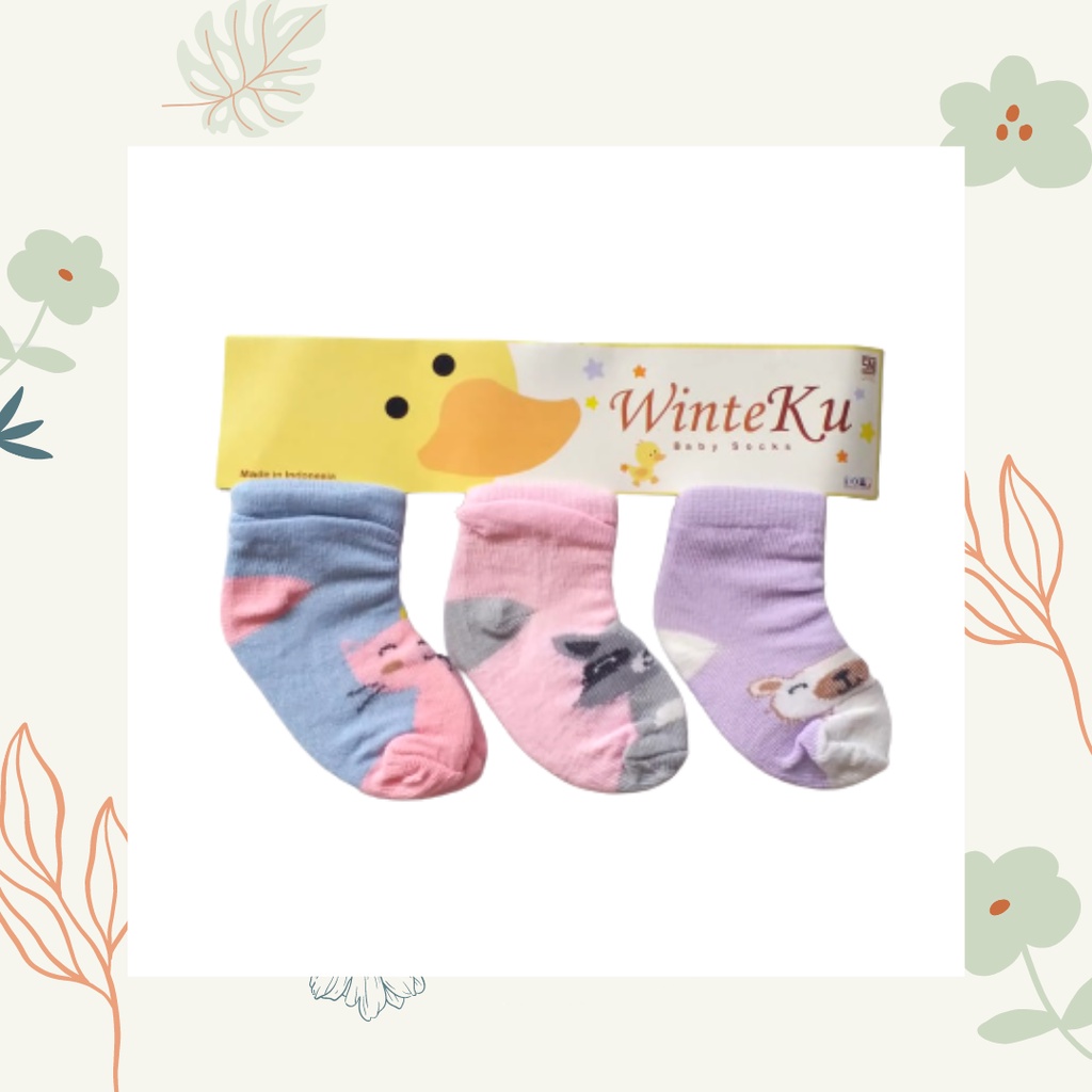 MBSS BISA PILIH MOTIF!!! WINTEKU Kaos Kaki Anak Bayi Non-slip Kaus Kaki Katun / Baby Socks P2