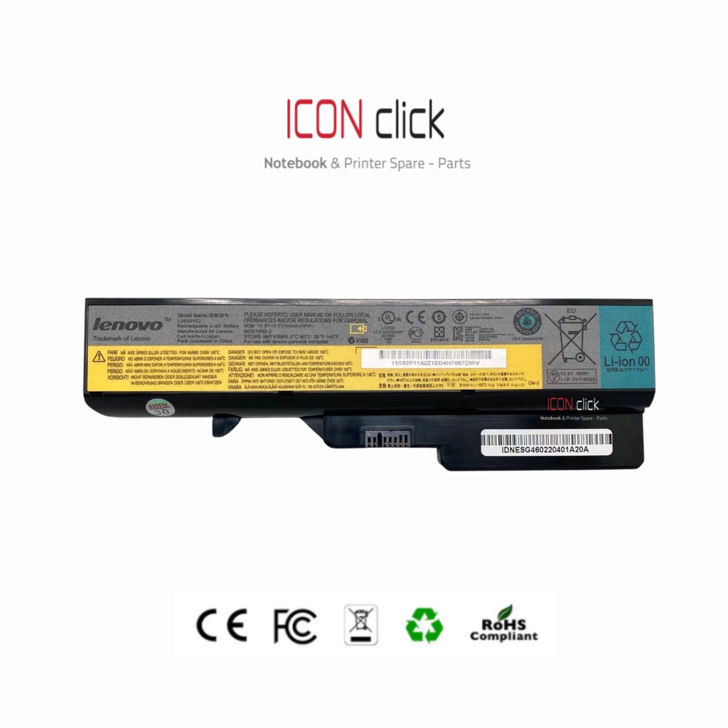 Baterai Laptop Lenovo IdeaPad G575 G575A G575E G575G G575L G575M